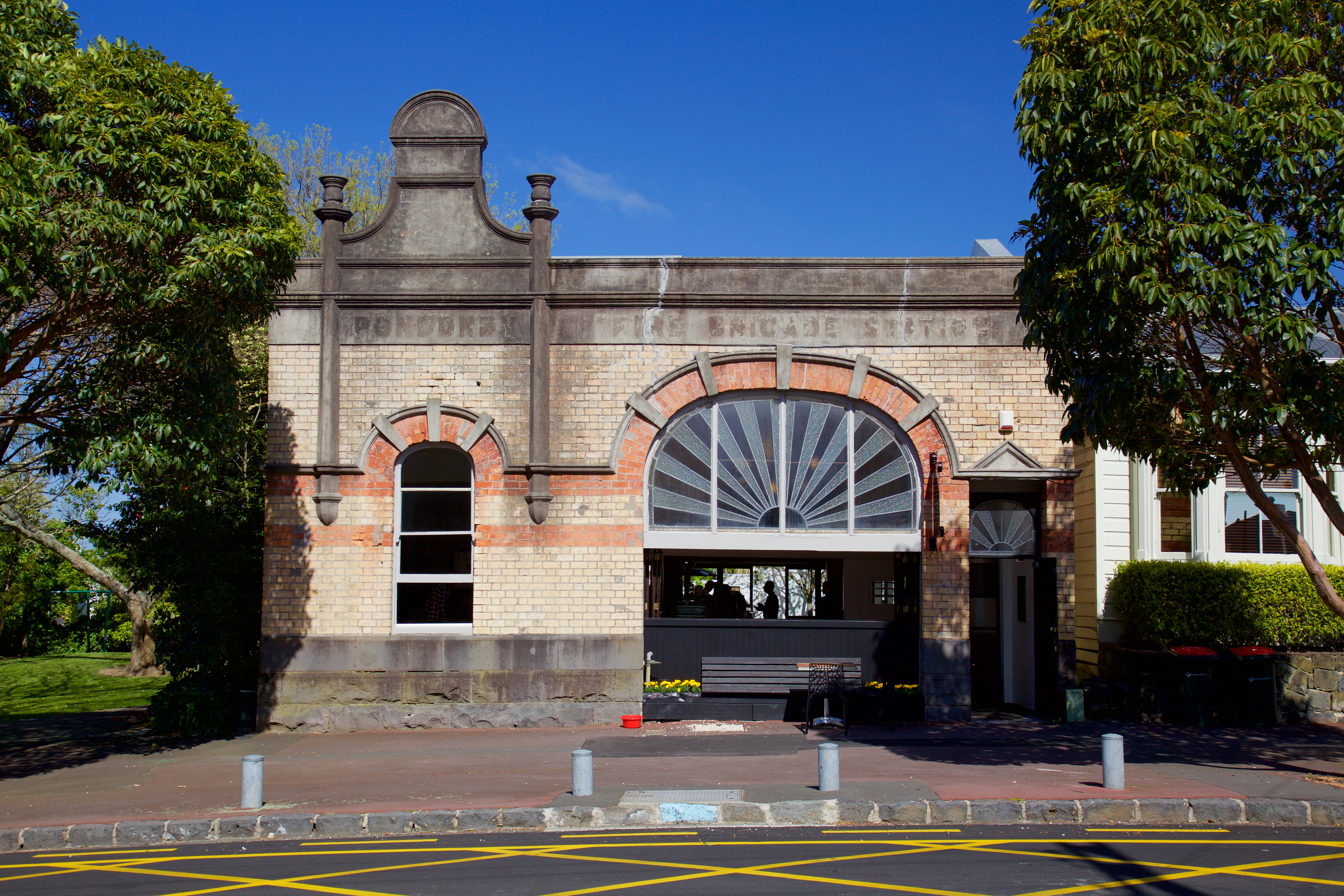 The original fire station on St Mary’s Road, built in 1902, now housing Mary’s café.