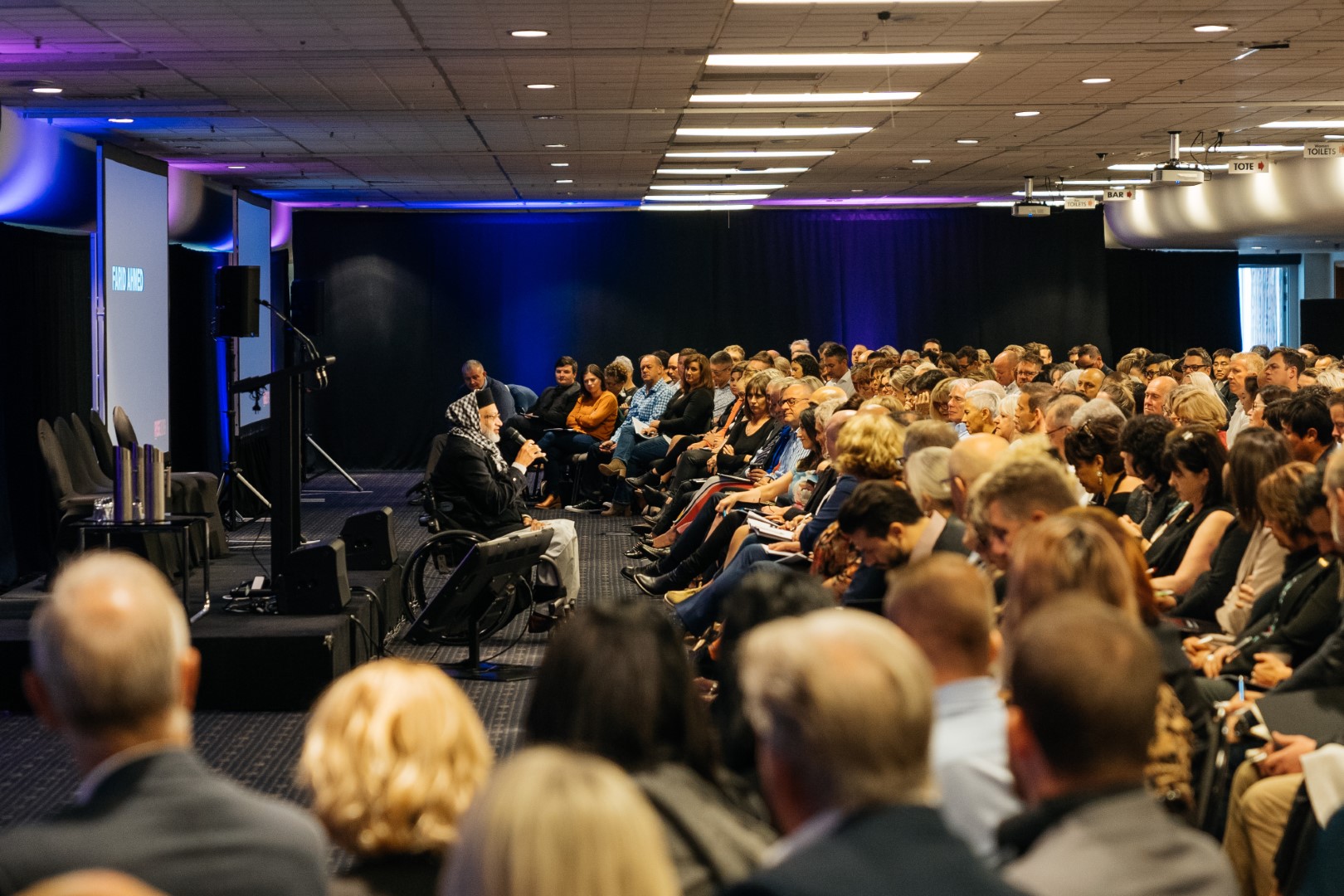 Farid Ahmed addressing the audience at RISE 2019